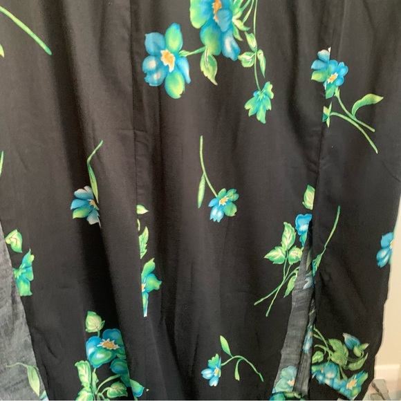 Vintage Studio C Tropical Wrap Tie Waist Dress with Side Slit, [Sz 18W] - Picture 3 of 7